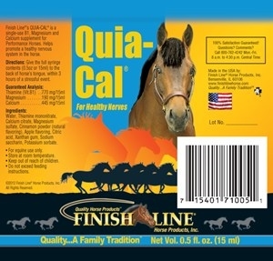 Quia-Cal can be a great for calming down moving horses.