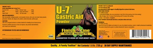 U7 Gastric Aid Powder Label