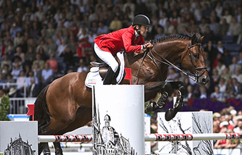 Anne Kurskinki Show Jumping Horse Champion