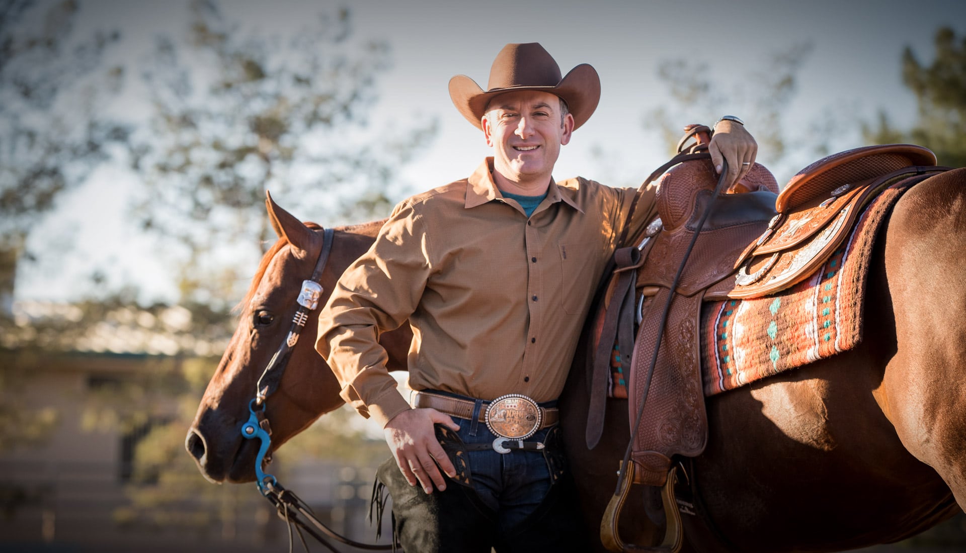 Andrea Fappani with NRHA Horse