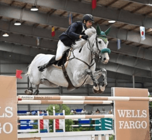 Rowan Willis Show Jumping for Finish Line